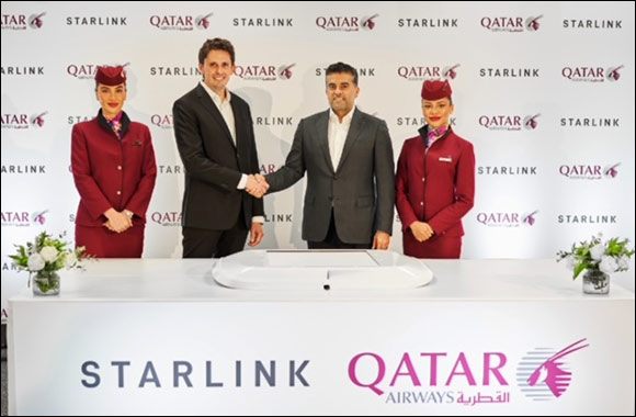 Qatar Airways is the First Leading Airline in MENA to Introduce Complimentary Starlink Wi-Fi Onboard