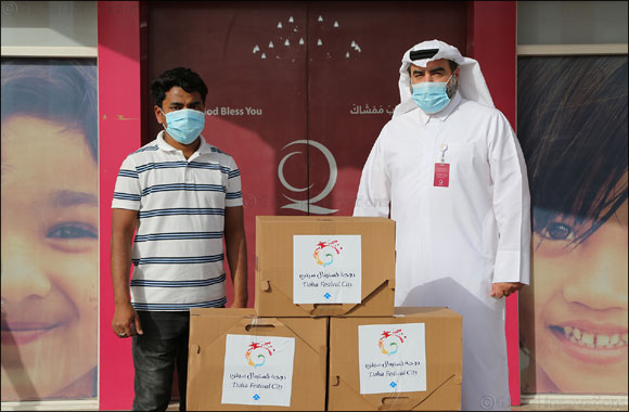 Doha Festival City Distributes Ramadan Food Essentials Baskets to Workers in Partnership with Qatar Charity