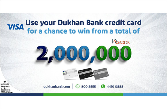 Dukhan Bank Announces Five Winners to Receive 100,000 DAwards each in 1st Draw of Credit Card Spend Campaign